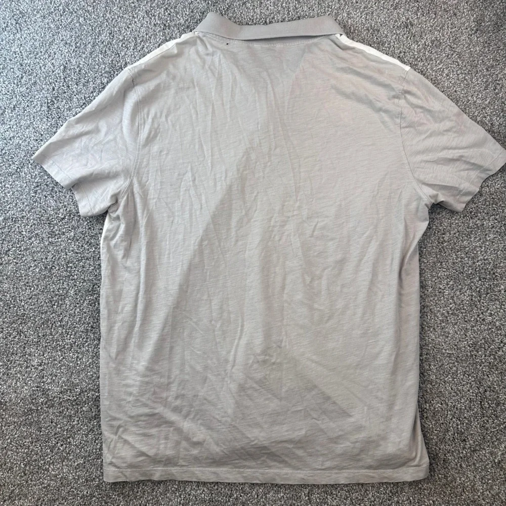 Calvin Klein Polo Shirt Mens XL Colorblock Short Logo Golf Summer Light FLAW